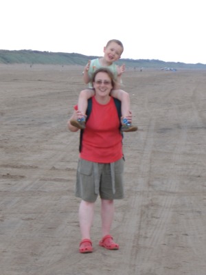 Helping Mummy to get into shape
