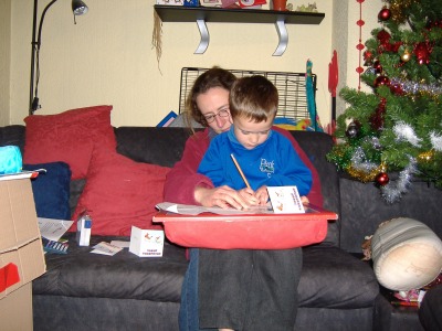 Writing with Mummy