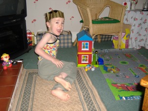 Playing at Grandma's on New Year's Day