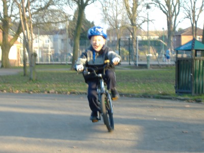 One week later, back on the bike