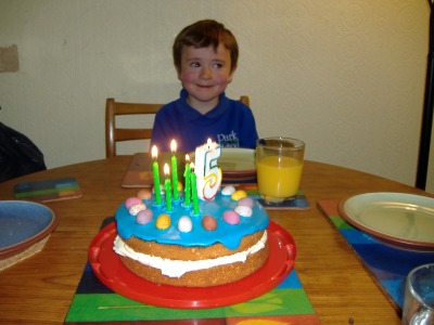 The first birthday cake