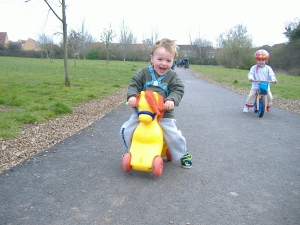 15 April - Riding in the park