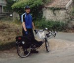 Jamie poses with the Speed Machine