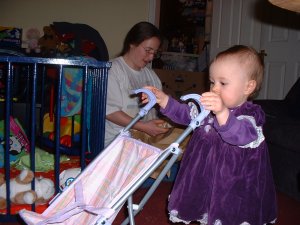 Jenny's new pushchair