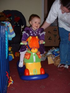 Riding the horsey