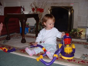 "Start 'em young", that's what Daddy says.