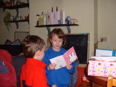 A card from Mummy and Daddy