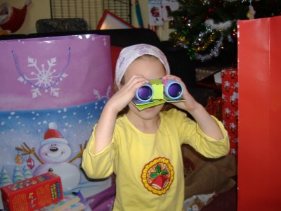 Looking out for Santa.
