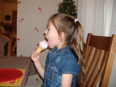 The first ice cream of the year